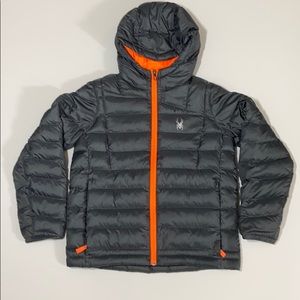 NWOT Spyder - gray and orange youth puffer.